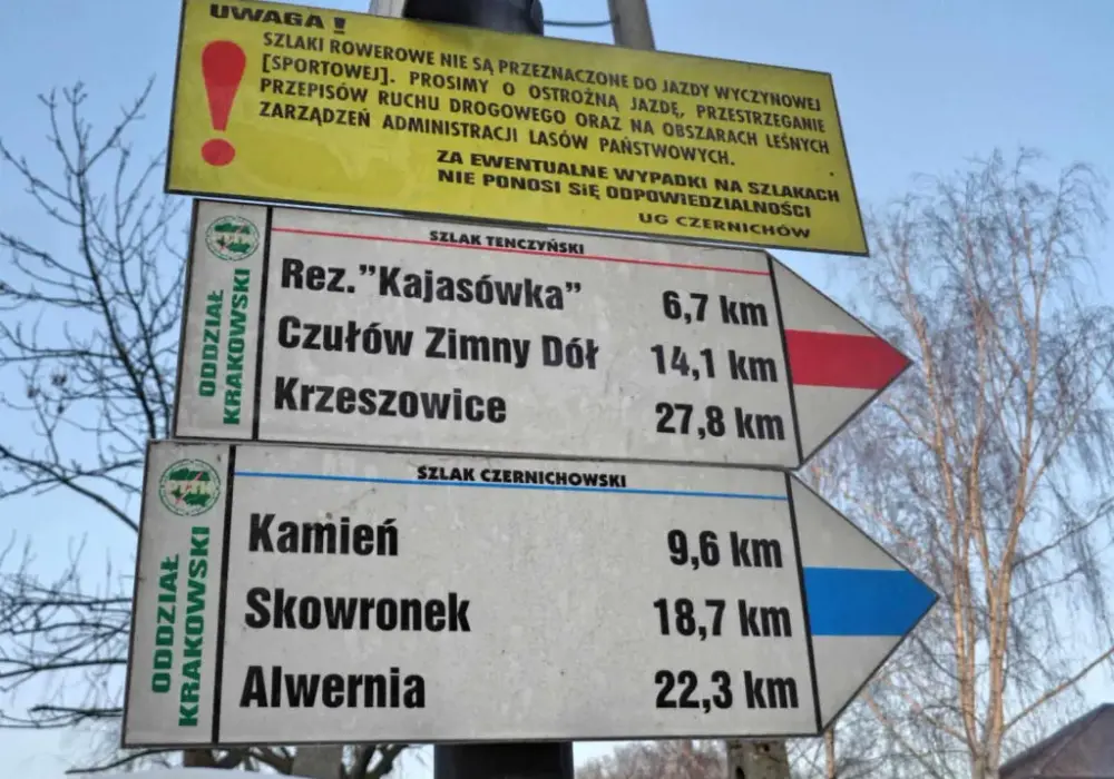 O ile kilometrów szlak czarny jest dłuższy od innych szlaków?